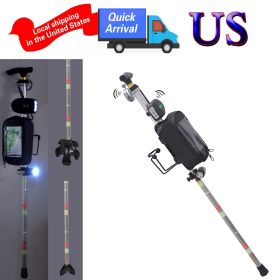 Multiple Crutch for Adult Seniors Walk Travel Ergonomic Stick Aluminum Portable Cane Adjustable Height include Night light Storage Bag Cup Holder