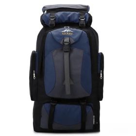 70L Hiking Camping Backpack, Hunting Climbing Backpack for Outdoor, Backpack Water Resistant, Tactical Backpack (Color: Dark blue)